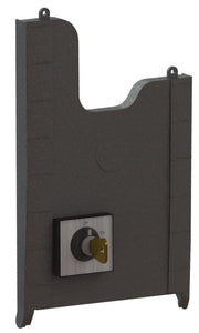 Key Switch with TS-B Lid Cover - 2 Position - Stay Put - ""Off -On"" Plate