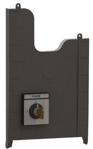 Key Switch with TS-B Lid Cover - 2 Position - Stay Put - "Power" "Off-On" Plate